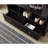 Red Shoe Storage Bench With Drawer And Well-planned Space Optimization