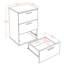 Hammersley 40cm W Manufactured Wood Bedside Table