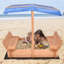 Freeport Park Kennett 140cm x 120cm Solid Wood Rectangle Sandbox with Cover