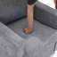 Upholstered Chenille Swivel Armchair-665445166