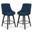 Tabouret de bar et de comptoir pivotant avec cadre en bois massif Malakeh-1407947708-1393578897-1364220413