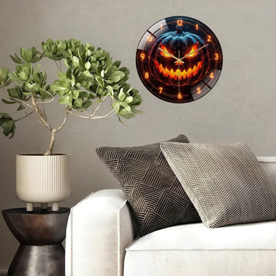 Horloge murale d'Halloween JackOLantern