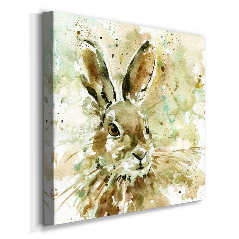 " Hare In Spring ", 16" H x 16" W x 1" D