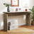 58 Inch Wide Rectangular Console Table, Farmhouse Hallway Entryway Table