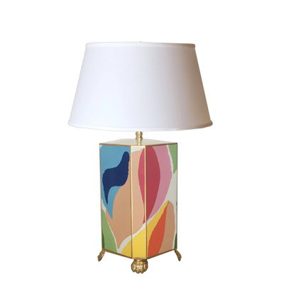 26" Blue/Red/Yellow Table Lamp