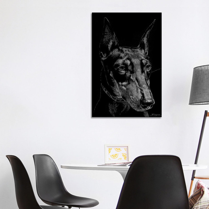Canine Scratchboard XIII by Julie T. Chapman - Wrapped Canvas Print, 101.6 cm H x 66.04 cm W x 1.91 cm D