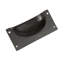 Hammer & Tongs - Rectangular Cabinet Cup Handle - W105mm x H50mm - Black