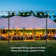 Suchtale String Light Poles 4 Pack With Hooks, Metal Light Pole For Outdoor String Lights With 5-Prong Fork