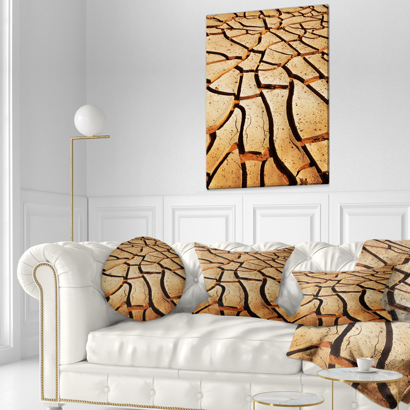 Coussin décoratif Cracked Brown