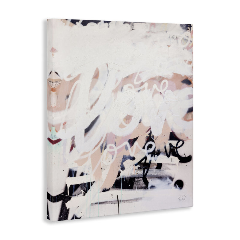 "Urban Graffiti Love", art mural sur toile par Kent Youngstrom, H 30 po x l 24 po