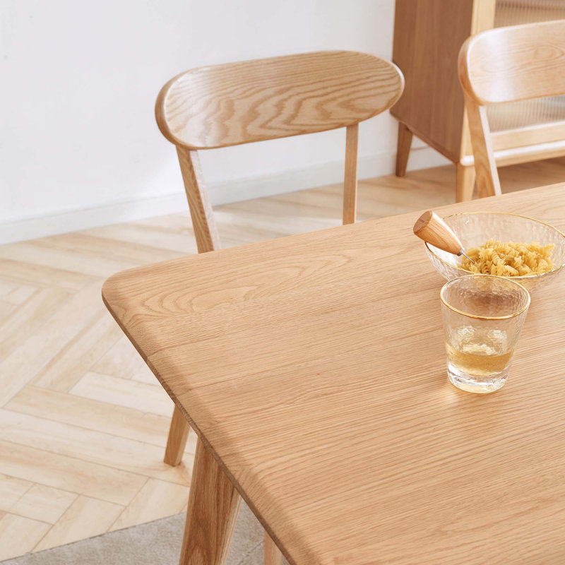 Nature Wood Dining Chair-4 chair, Oak, 4