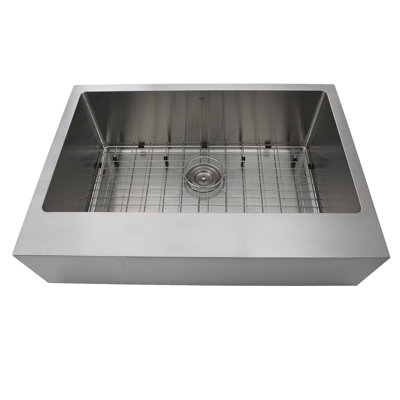 30'' L Stainless Steel Farmhouse Single Basin Kitchen Sink