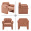 Fauteuil d'appoint 33,7 po rembourré avec accoudoirs courbés-234039422