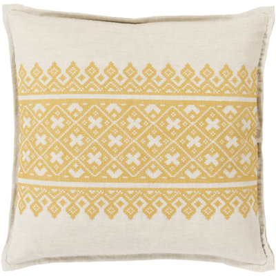 Pentas Geometric Linen Throw Pillow
