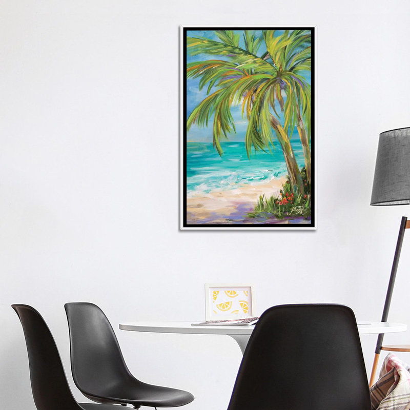 «Away from it All I» par Julie Derice - reproduction d'art, Pas de tapis, H 26 po x l 40 po x 1,5 po, Toile blanche encadrée