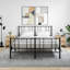Mikaia 40cm W Iron Bedside Table-1847209222