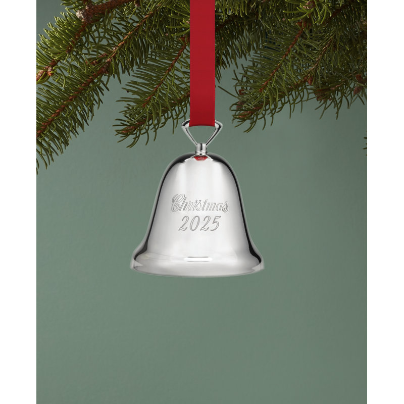 2025 Annual Christmas Bell Silverplate Ornament