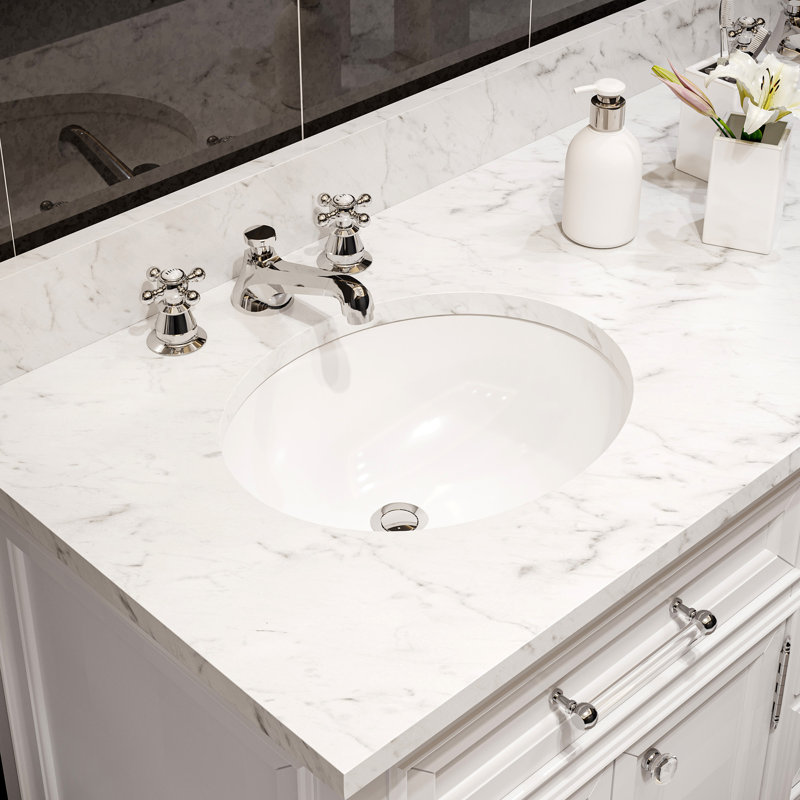Derby 72'' W Double Vanity, White, 60"