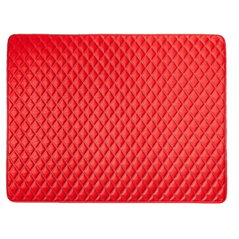 Odoms Non-Slip Door Mat, Red, 46" L x 40" W