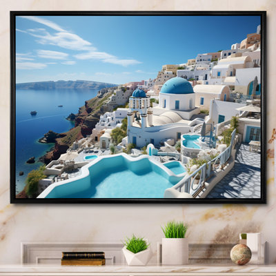 Grèce «Santorini Dreams I», art mural grand de Grèce