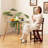 Lark Manor 3-step Folding Step Ladder Chair With Bamboo Frame Convertible Ladder Stool Natural-101945227