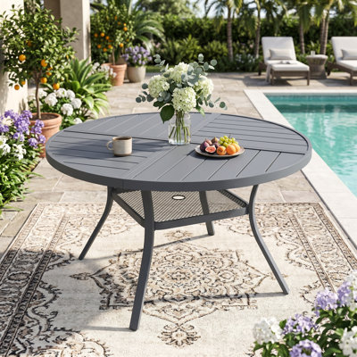47" Round Patio Dining Table