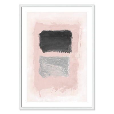 Pink, Black and Silver Shimmer I Print
