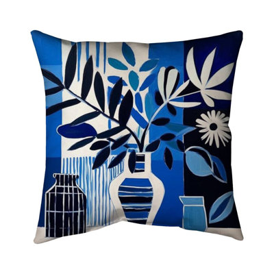 Blue Living Bedroom Minimalist – Throw Pillow Cover Only, Double-Sided Print, Insert Not Included