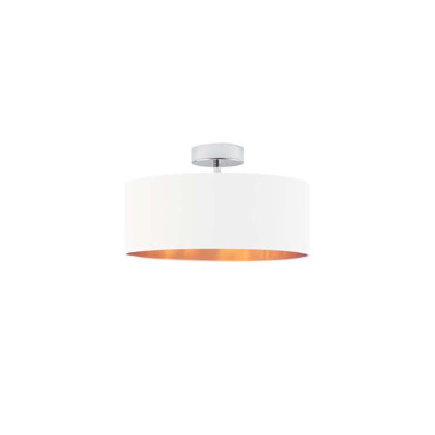 Geelke Fabric Semi Flush Mount