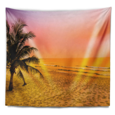 Tapisserie «Coconut Tree Silhouette»