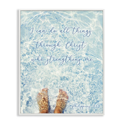 I Can Do All Things, giclée encadrée, design par Sarah Jane