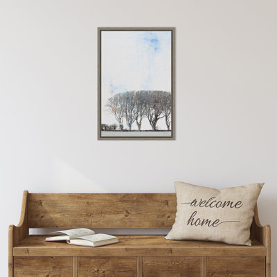 «Row of Trees» par Deborah Revell, reproduction d'art sur toile encadrée