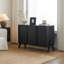 Buffet rétro en bois massif noir