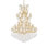 Lustre étagé de style bougie à 61 lumières Stockard