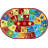 Furnish my Place Nielsville  745 ABC with Animal ABC Area Rug for Kids | Educational Alphabet | Animals Children Rug | Contemporary Design | Multicolor-1954709257