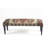 Kyle Handmade Natural/Black/Gray Geometric Upholstered Bench