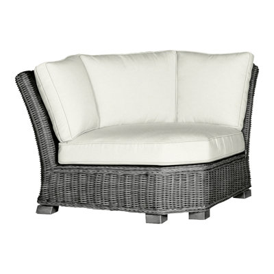 Rustic Woven Sectional Corner