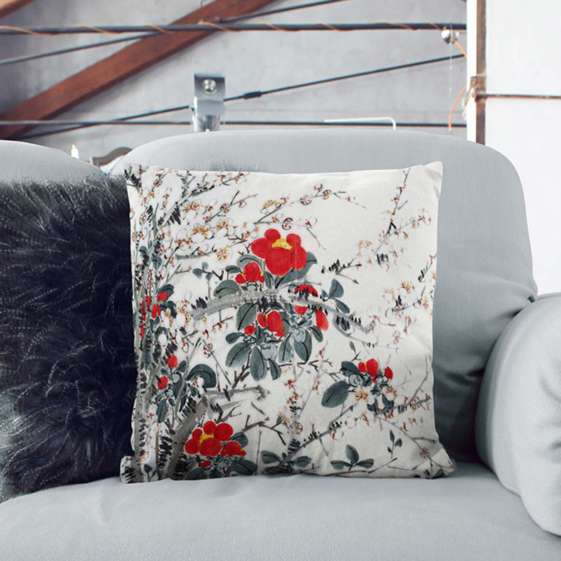Square Throw Cushion, 55cm H x 55cm W x 20cm D