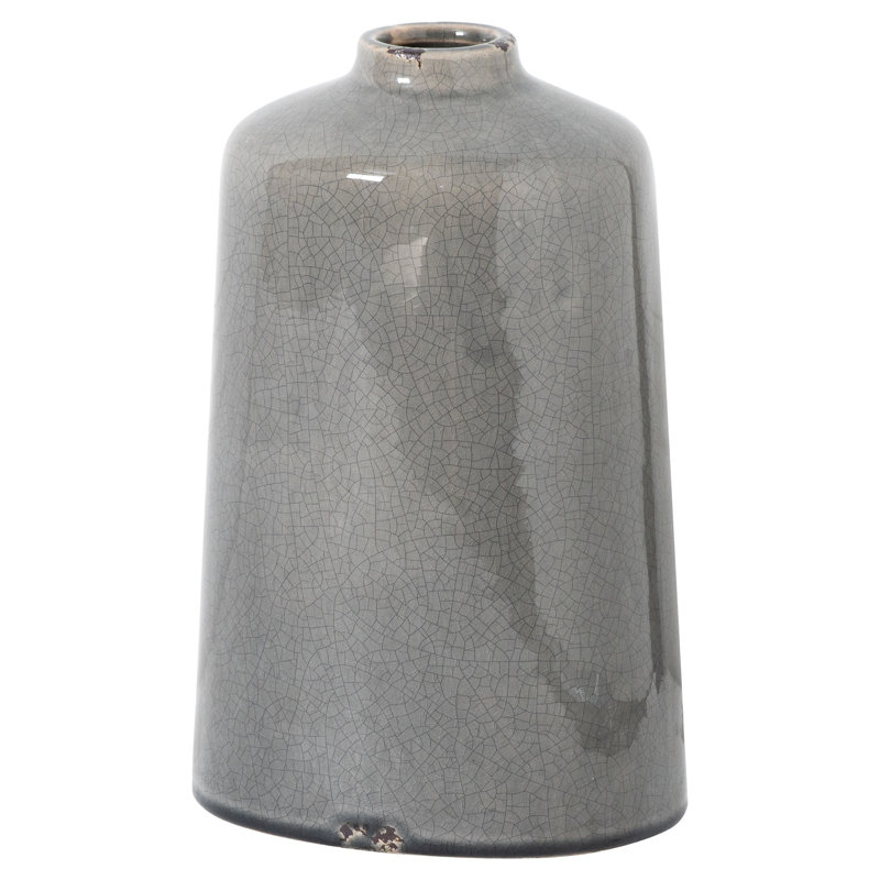 Catheline Handmade Ceramic Table Vase, Grey