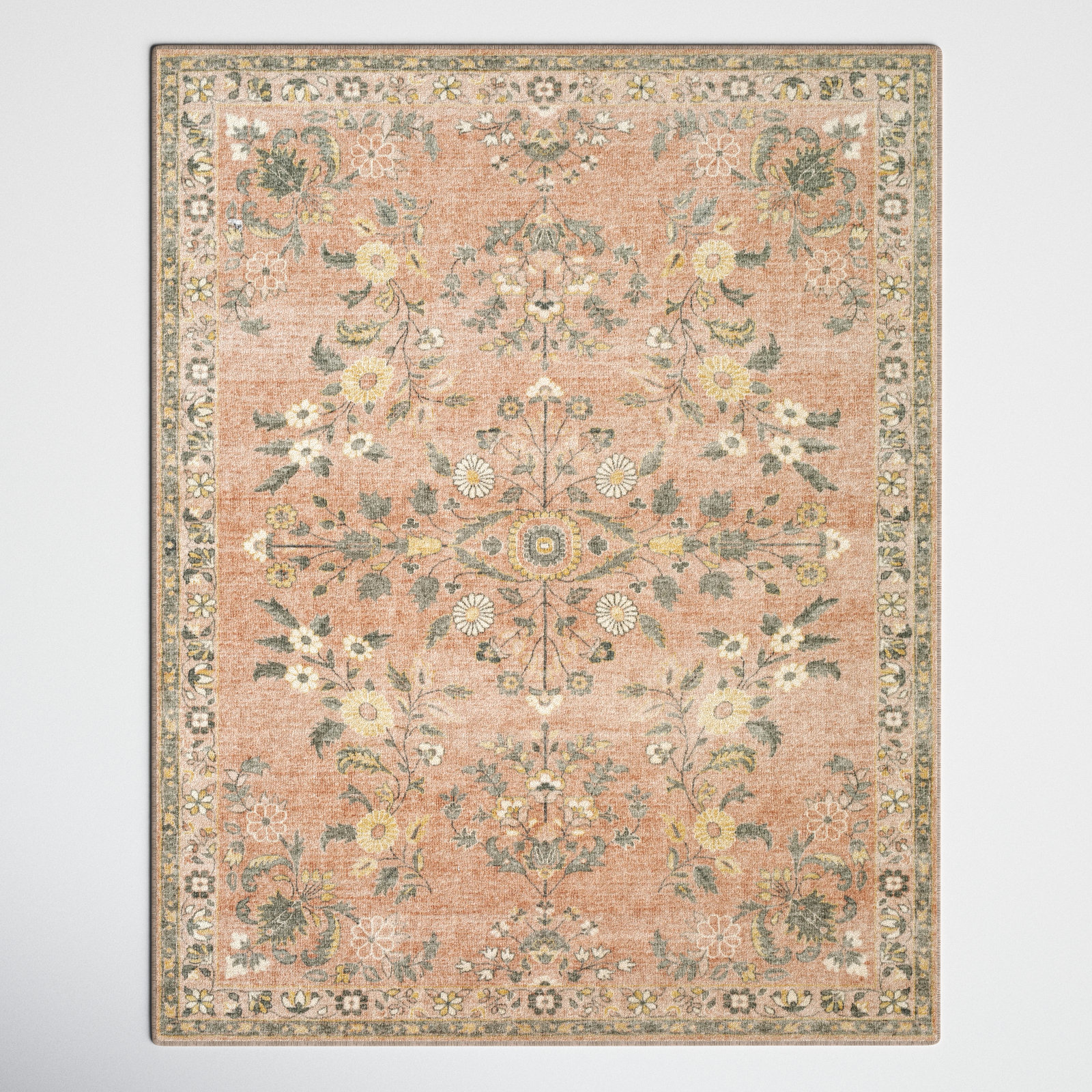 Birch Lane™ Berger Floral Rug & Reviews | Wayfair