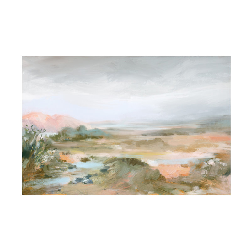 Art mural sur toile tendue - "Soft horizon" Danhui Nai pour décoration de salon, de chambre à coucher ou de bureau - 22 x 32