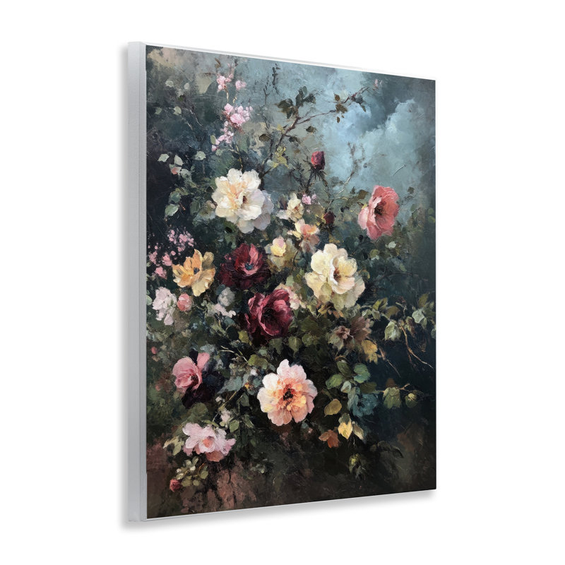  Art mural "Moody Dark Bouquet" par Petal Prints Design