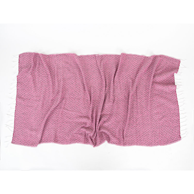 Serviette de plage 100% coton Chen, Rose