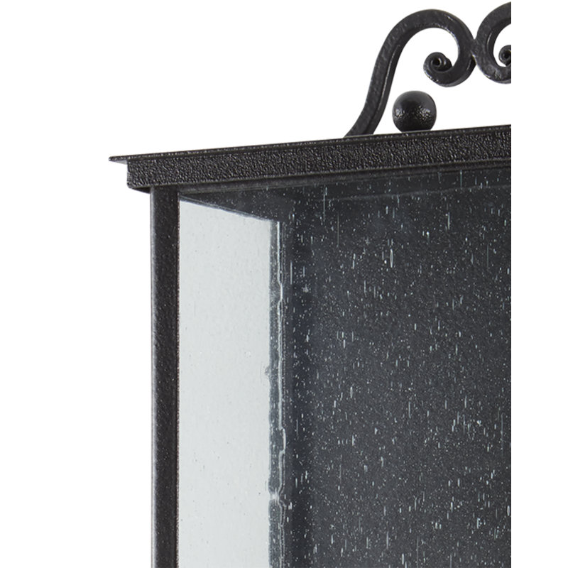 Lanterne murale d'extérieur à 3 ampoules Giatti H 35,5 po, Minuit