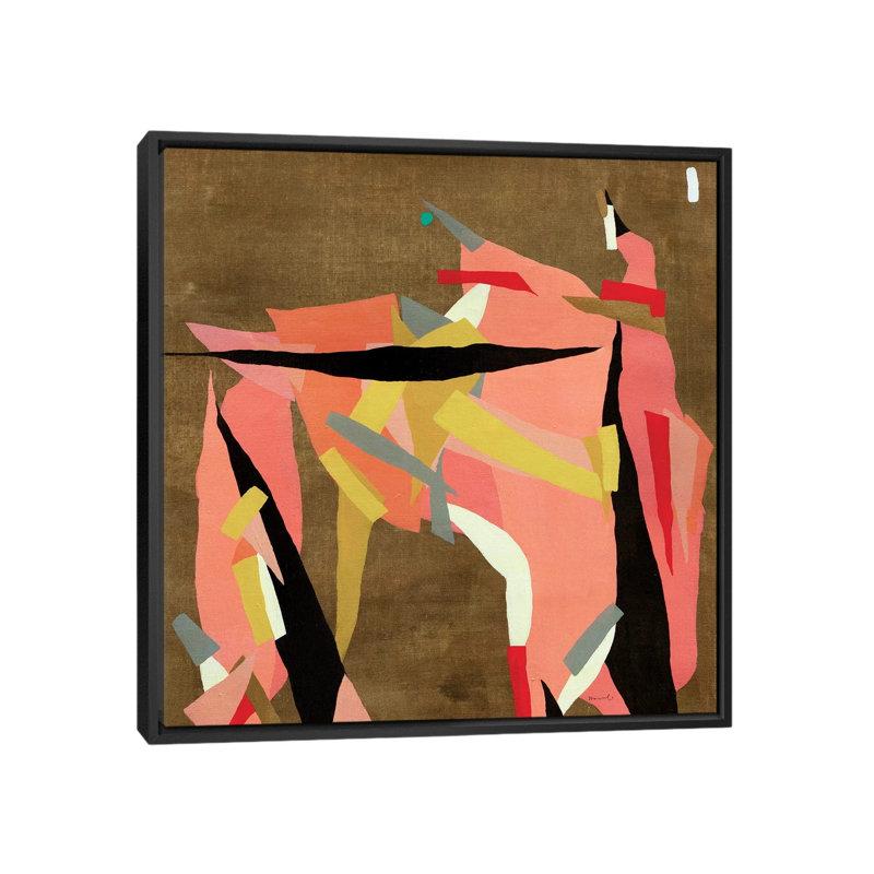 Toro - Painting on Canvas, 66.04 cm H x 66.04 cm W, Black Framed
