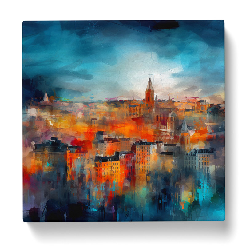 City Of Barcelona Abstract No.2 - No Frame Print, 50cm H x 50cm W x 3cm D
