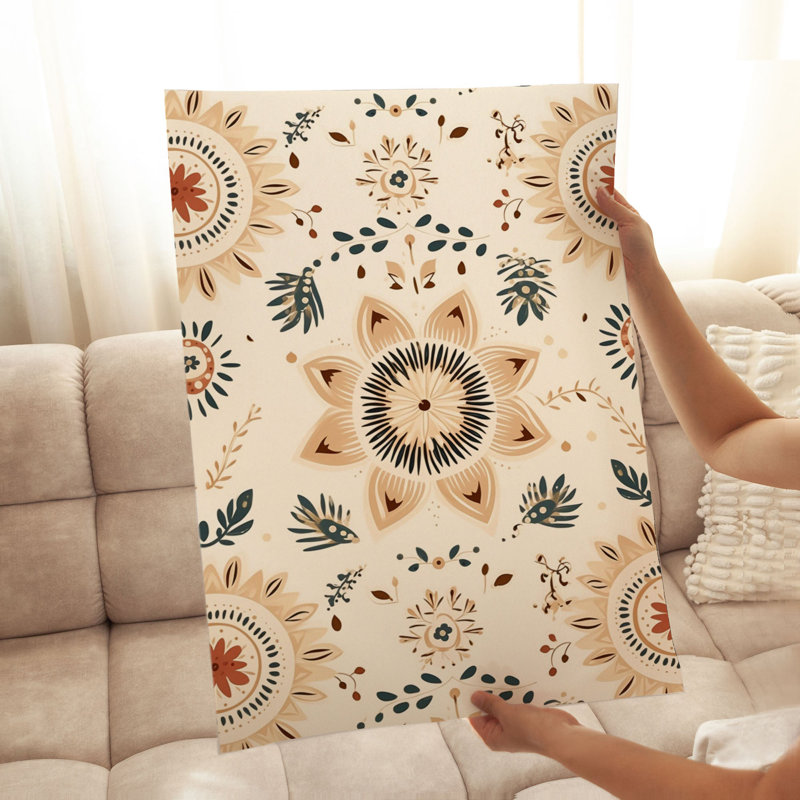 Abstract Bohemian Pattern VI Bohemian Unframed Art Print, 36" H x 24" W