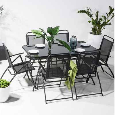 6 - Person Patio Dining Set with Rectangular Table