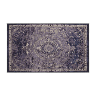 Tapis rose lavable à la machine