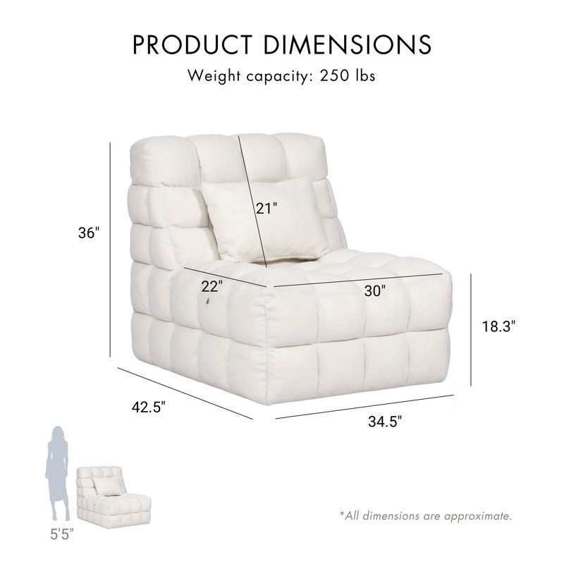 Fauteuil d'appoint Sorma, Blanc